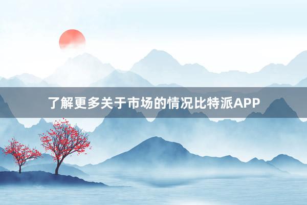 了解更多关于市场的情况比特派APP