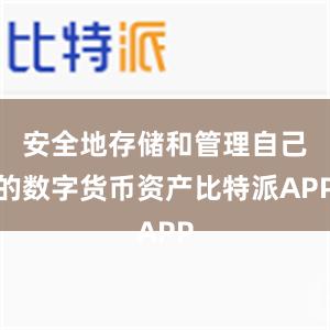 安全地存储和管理自己的数字货币资产比特派APP